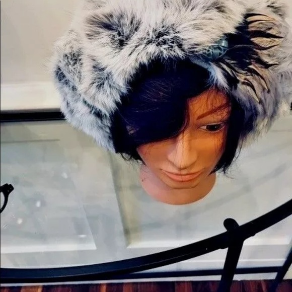 VTG CHINCHILLA REX HAT TAM BERET ANDRÉ CREATION - Picture 8 of 10